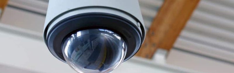 An image of a 360 degree CCTV camera