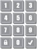 An image of a keypad icon