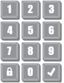 An image of an access control keypad