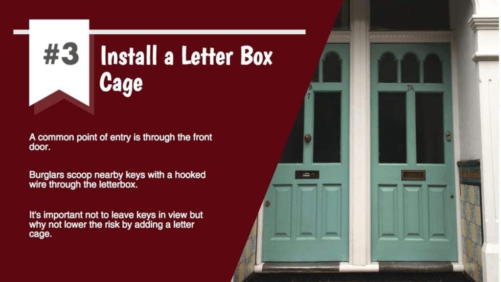 Install a letter box cage