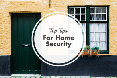 An image showing top tips for home security